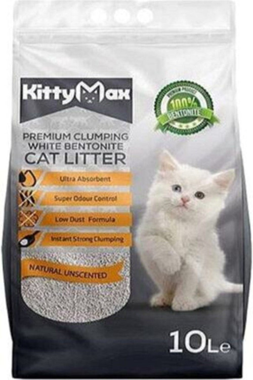 Naturel Kokusuz Bentonit KALIN Kedi Kumu 10 Lt
