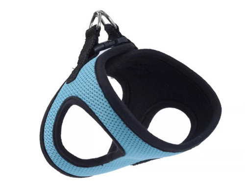 Dokuma Kumaş Neon Köpek Göğüs Tasması Mavi S Boyun30-32cm / Göğüs36-44cm Köpeklere