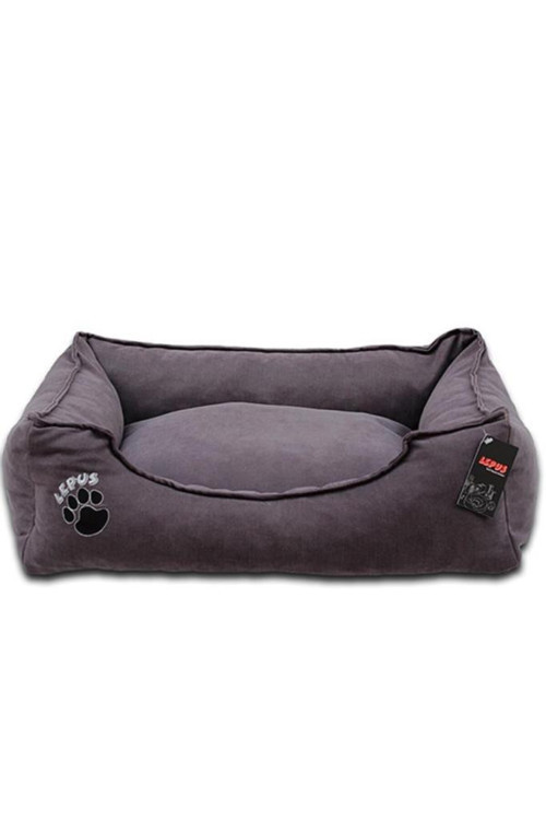 Soft Köpek Yatak Large Gri-Silver EN60cm-YÜK.24cm-BOY75cm