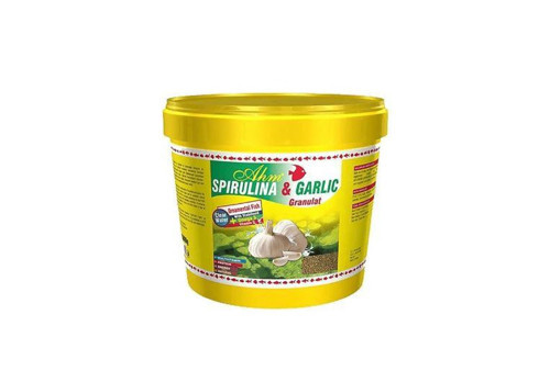 Spirulina Garlic Sarımsaklı Balık Yemi Kova 3 kg