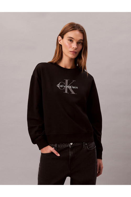 Calvin Klein Kadın Siyah Sweatshirtler