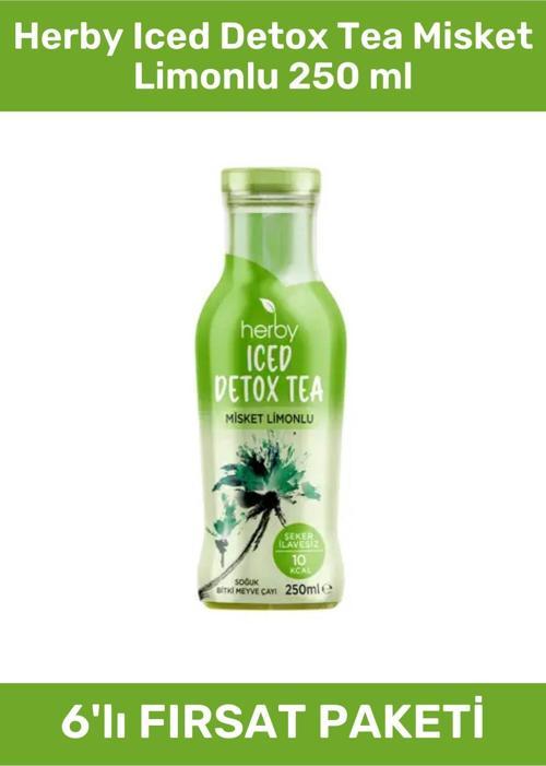 Iced Detox Tea Misket Limonlu 250 ml - 6 Adet