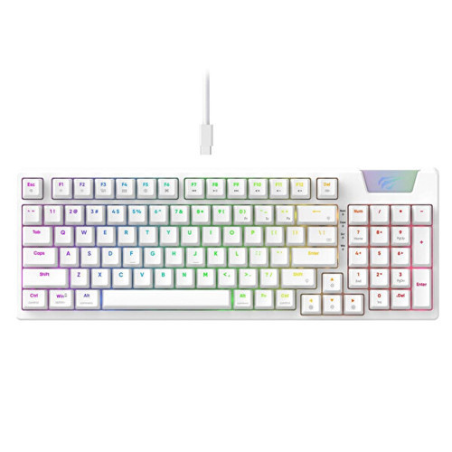 Kb885l Rgb Mekanik Gaming Klavye Tr Beyaz
