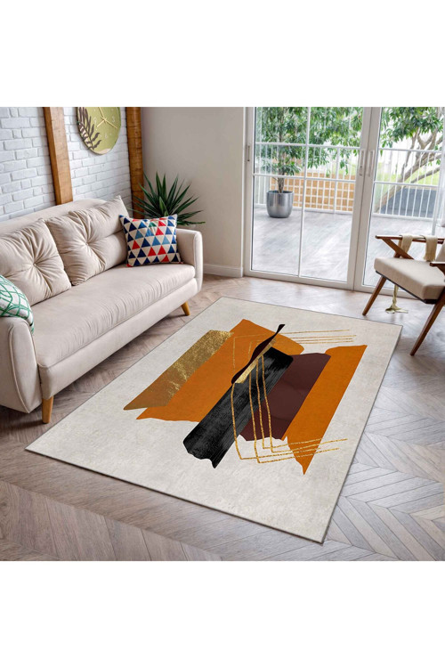 Dijital Baskı Yıkanabilir Kaymaz Taban Salon Halısı