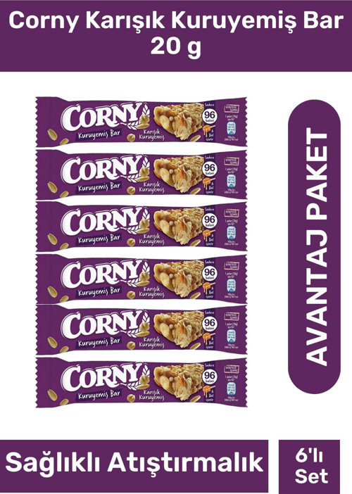 Karışık Kuruyemiş Bar 20 gr - 6 Adet