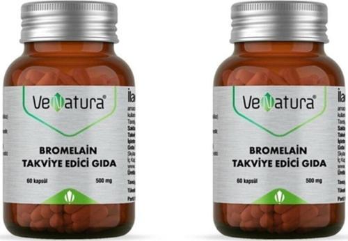 Bromelain Takviye Edici grıda 60 Kapsül 2 Adet