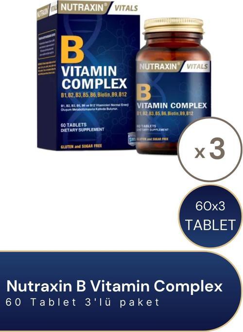 B Vitamin Complex 60 Tablet - 3 Adet