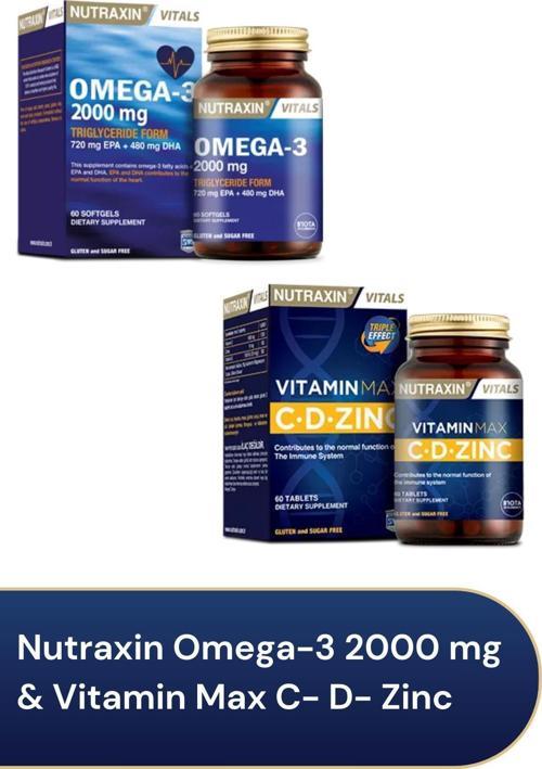Omegra-3 2000 Mgr & Vitamin Max C- D- Zinc