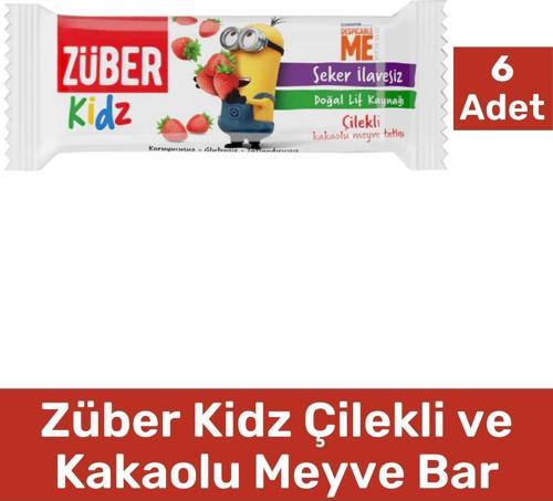 ZüBer Kidz Çilekli Ve Kakaolu Meyve Bar 30gr X 6 Adet