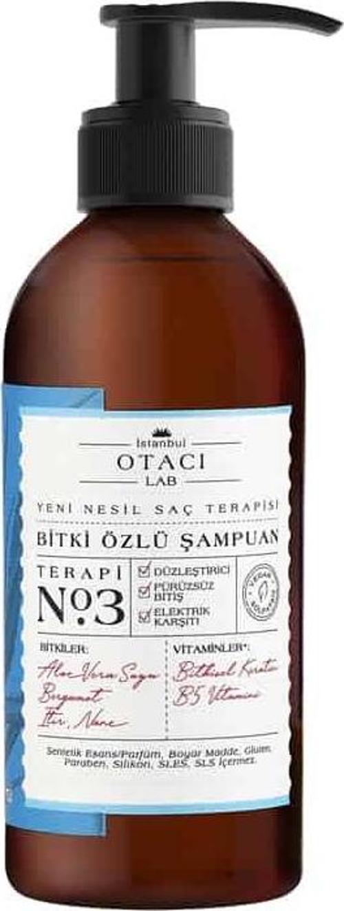 Otacı Lab No:3 Elektrik Karşıtı Düzleştirici Şampuan 250 ml