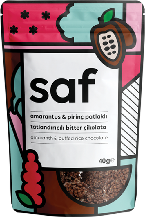 Amarantlı & Pirinç Patlaklı Çikolata 40 gr