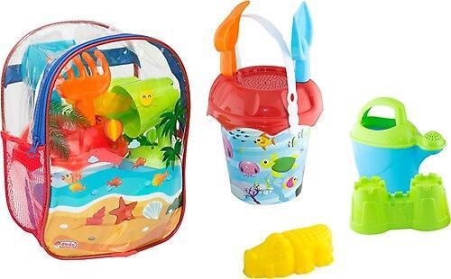 Resimli Sırt Çantalı Plaj Set 03499