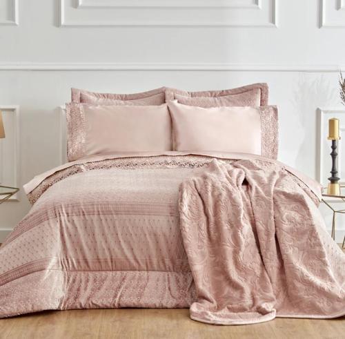 Anita Rose Gold Saten 8 Parça Çeyiz Seti
