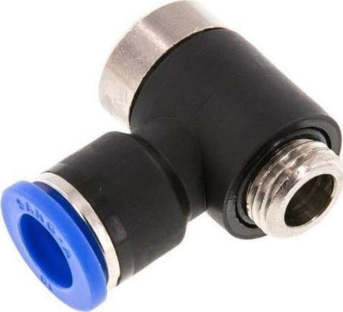 EPHF06-G04 PNÖMATİK AÇIK DÖNER DİRSEK 1/2''- 6 mm (PLS.FİT.)-5 Adet