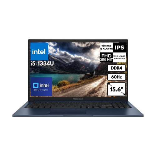 Vivobook 15 İ5-1334U 15.6" 16 GB 2 Tbssd UHD Graphics 15.6" Fhd Windows 11 Pro Notebook X1504VA-NJ2404AT49