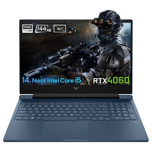 Victus 16-R1057NT Intel Core I5-14500HX 9J260EA FR35 48 GB Ddr5 2 Tb SSD Rtx 4060 8gb 16,1" 144Hz Full Hd Yok (Free Dos) Gaming Laptop