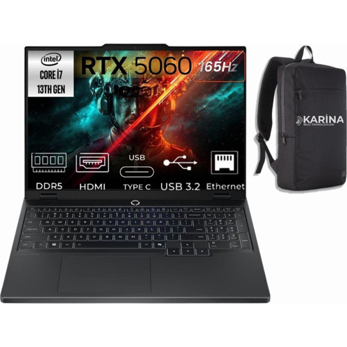 Legion 5 15IRX10 I7-13650HX 83LY00AXTR-66 32GB 4tb+4tb RTX5060 8gb W11PRO 15.3" Wuxga Gaming Laptop