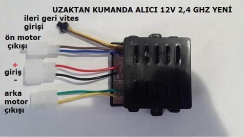 Akülü Araba Uzaktan Kumanda Alıcı Beyin 12 V 2.4 GHz Yeni