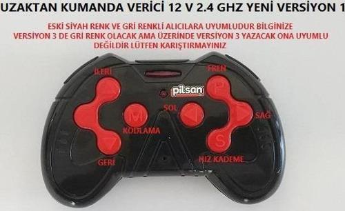 AKÜLÜ ARABA UZAKTAN KUMANDA VERİCİ 12 V2.4 GHZ VERSİYON 2
