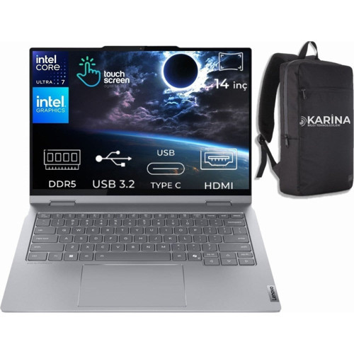 Thinkbook 14 G5 Iau Ultra 7 255U 21SQ003BTX-K25 48GB 4tb+4tb Intel Graphics Freedos 14" Wuxga Ikisi Bir Arada Notebook