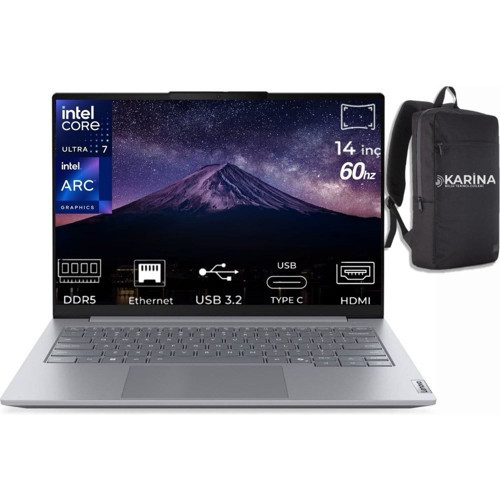 Thinkbook 14 G8 Ial Ultra 7 255H 21SJ007BTX-K18 96GB 2tb Arc 140T Freedos 14" 60 Hz Wuxga Notebook & Karina Çanta