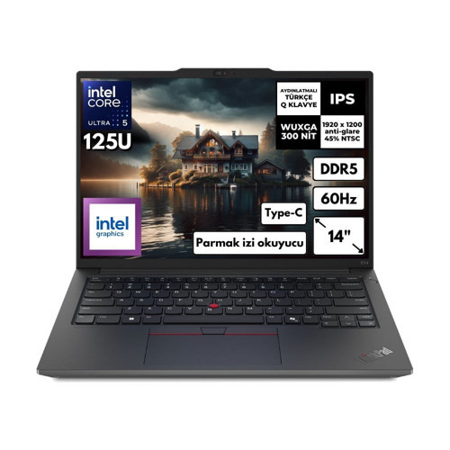 Thinkpad E14 G6 Ultra 5-125U 64-GB DDR5 2 Tb SSD Intel Graphics 14" Wuxga Windows 11 Pro Notebook 21M7002PTXHMF34