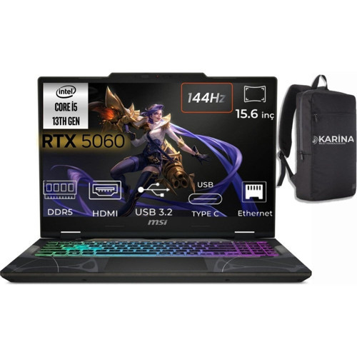 Katana 15 Hx B14WFK-450XTR I9-14900HX 8gb Ram 512GB SSD 8gb RTX5060 Qhd 165Hz Freedos K1