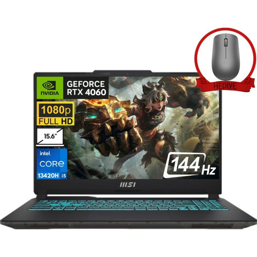 Cyborg 15 Intel Core I5-13420H 24GB 1tb SSD 8GB/RTX4060 15.6" 144Hz W11P Full Hd Taşınabilir Bilgisayar A13VF-895XTR-A66 & Anzar Mouse