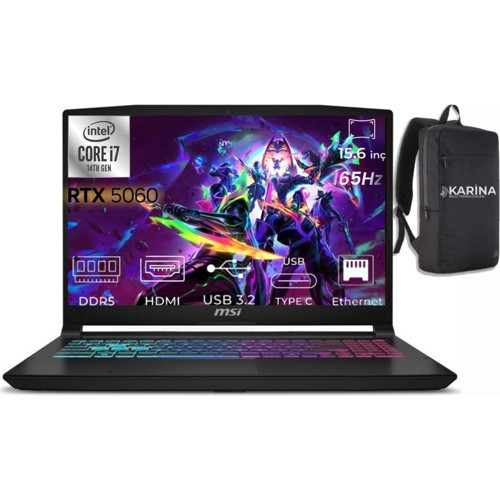 Thin 15 Intel Core I7-12650H B12VE-1892XTR-38 40GB 2tb Rtx 4050 6gb Windows 11 Pro 15.6" Fhd 144Hz Taşınabilir Bilgisayar & B12VE1892XTRK38