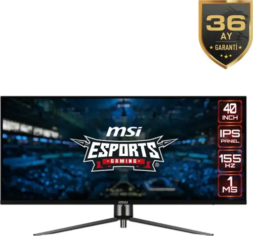 MAG401QR 40 3440x1440 155Hz 1ms HDMI DP Type-C HDR 400 IPS Gaming Monitör