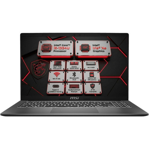 Modern 15 F13MG I5-1334U 64GB 2tb SSD 15.6" Fhd Windows 11 Pro Laptop, Notebook F13MG-869XTR 014
