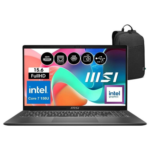 Modern 15 F1MG-632XTR Intel Core 7 150U 16GB 512GB SSD Windows 11 Pro 15.6" Fhd Taşınabilir Bilgisayar Snertech Çanta