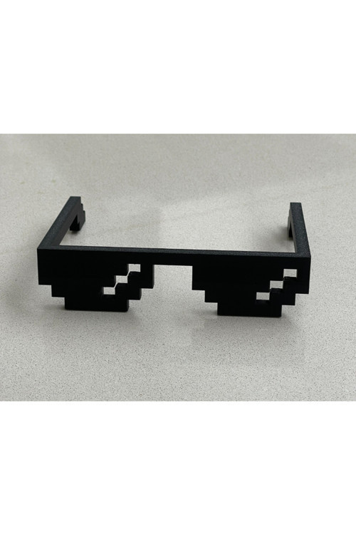 Minecraft Piksel Gözlük - Özgün Tasarım 3D Baskı