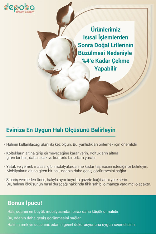 Aida Home Onzy Vintage Kadife Yıkanabilir Kaymaz Pamuk Tabanlı Antibakteriyel Kilim Salon Halısı 8