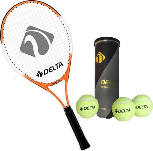 Max Joys 23 İnç Çocuk Tenis Raketi + Çantası + Vakumlu Tüpte 3 Adet Tenis Maç Topu Seti