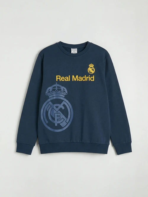 Lacivert Real Madrid Baskılı Erkek Çocuk Eşofman Takımı