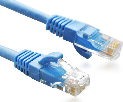 DK-CB-NT6U500BU 5mt Cat6 CU AWG24-7 UTP Mavi Patch Network Kablosu