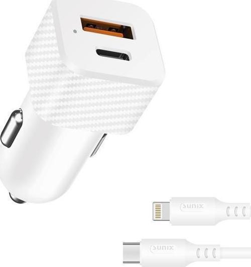 20W Qualcomm 3.0 Usb-C Lightning Araç Şarj Seti C-21