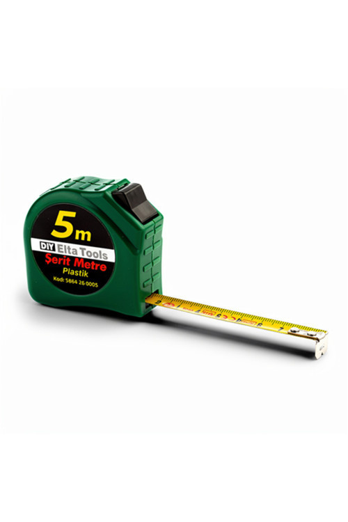 Plastik Şerit Metre 5 mt (5 Adet)