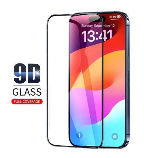 Apple iPhone 17e Uyumlu Ekran Koruyucu 9D Kırılmaz Cam - Extra Darbe Emici Etkin Koruma - Ekranı Tam Kaplar