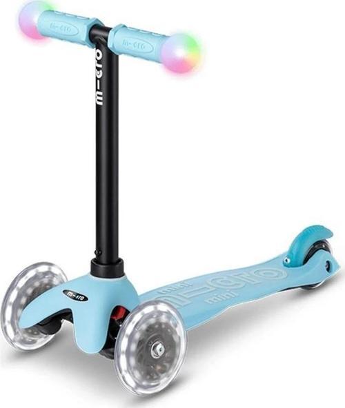 Mini2Grow Deluxe Magic 3 Tekerlekli Scooter LED Mavi