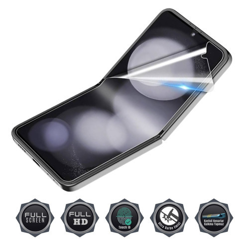 Honor Magic V Flip Uyumlu Katlanır İç Ekran Koruyucu Esnek Nano Hydrogel Film - Extra Koruma