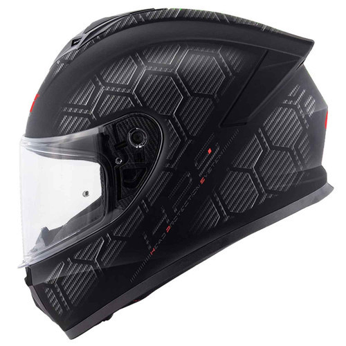 50.X Snake Mat Karbon Kapalı Kask