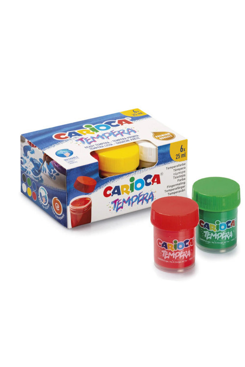 Tempera 6'Lı Yıkanabilir Guaj Boya Seti 6X25 Ml - Premium Kalite Çocuk Boyası