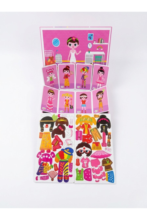 Premium Manyetik Kıyafet Giydirme Puzzle Seti - Eğitici Zeka Ve Hayal Gücü Oyunu