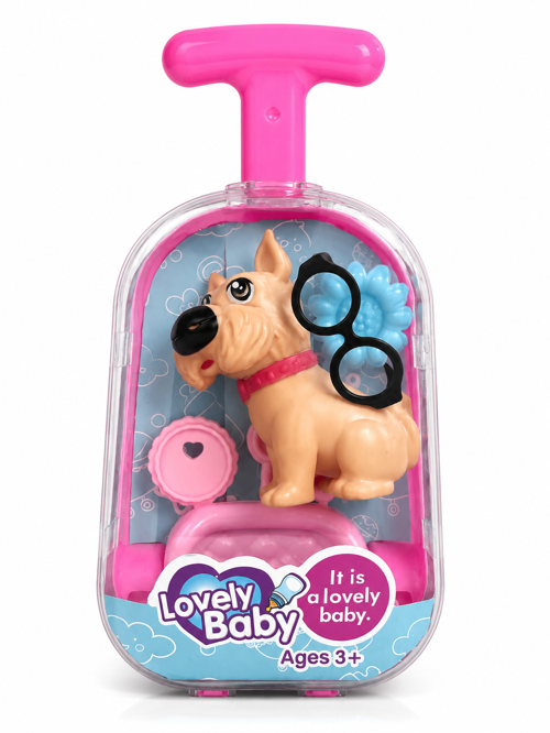Lovely Baby Köpekli Mini Oyuncak Bavul Seti