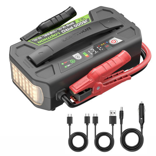 J5000PRO 12V 5000Amp LiFePO4 Akıllı Akü Takviye + Powerbank + Led Lamba