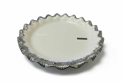 Sofia Silver Yuvarlak Sunum Tabak 31 cm