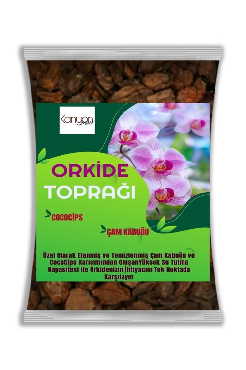 İthal çam Kabuğu Karışımı ile Orkide Toprağı Değiştirme - 10 Litre