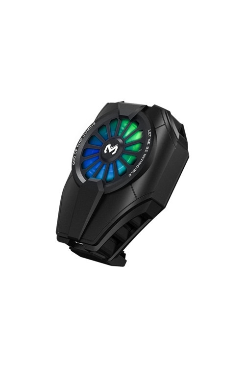 Mey İthalat® DL06 RGB Radyatör Telefon Soğutucu Fan - Siyah